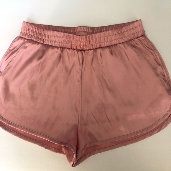 h&m silk shorts
